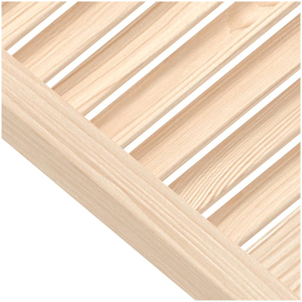 Ante con Design a Lamelle 2 pz 99,3x49,4 cm in Legno di Pino - Foto 5