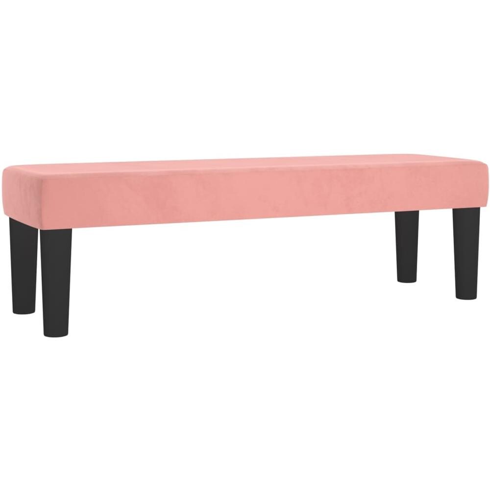 Panca Rosa 100x30x30 Cm In Velluto - Foto 2