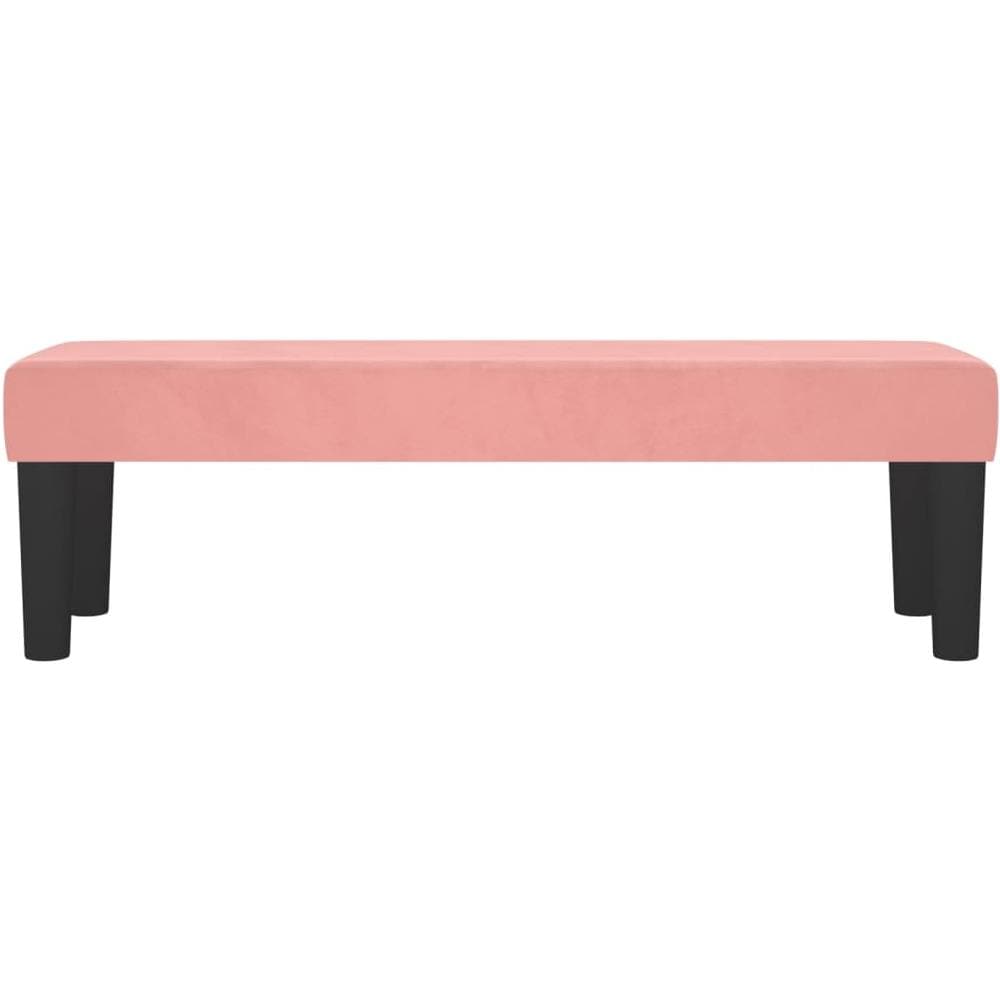 Panca Rosa 100x30x30 Cm In Velluto - Foto 3