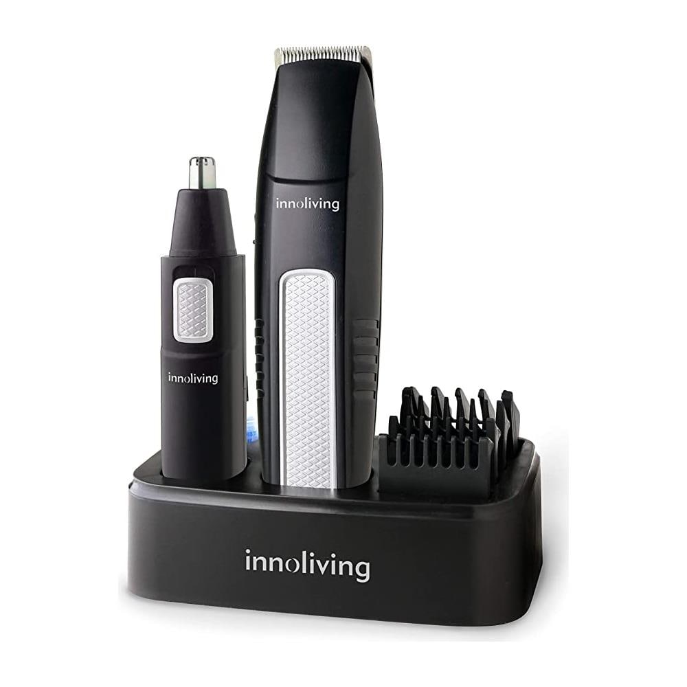 INN-616 Set di Tagliacapelli /regolabarba / Trimmer Gromming con Lame in Acciaio Inossidabile Colore Nero - Foto 1
