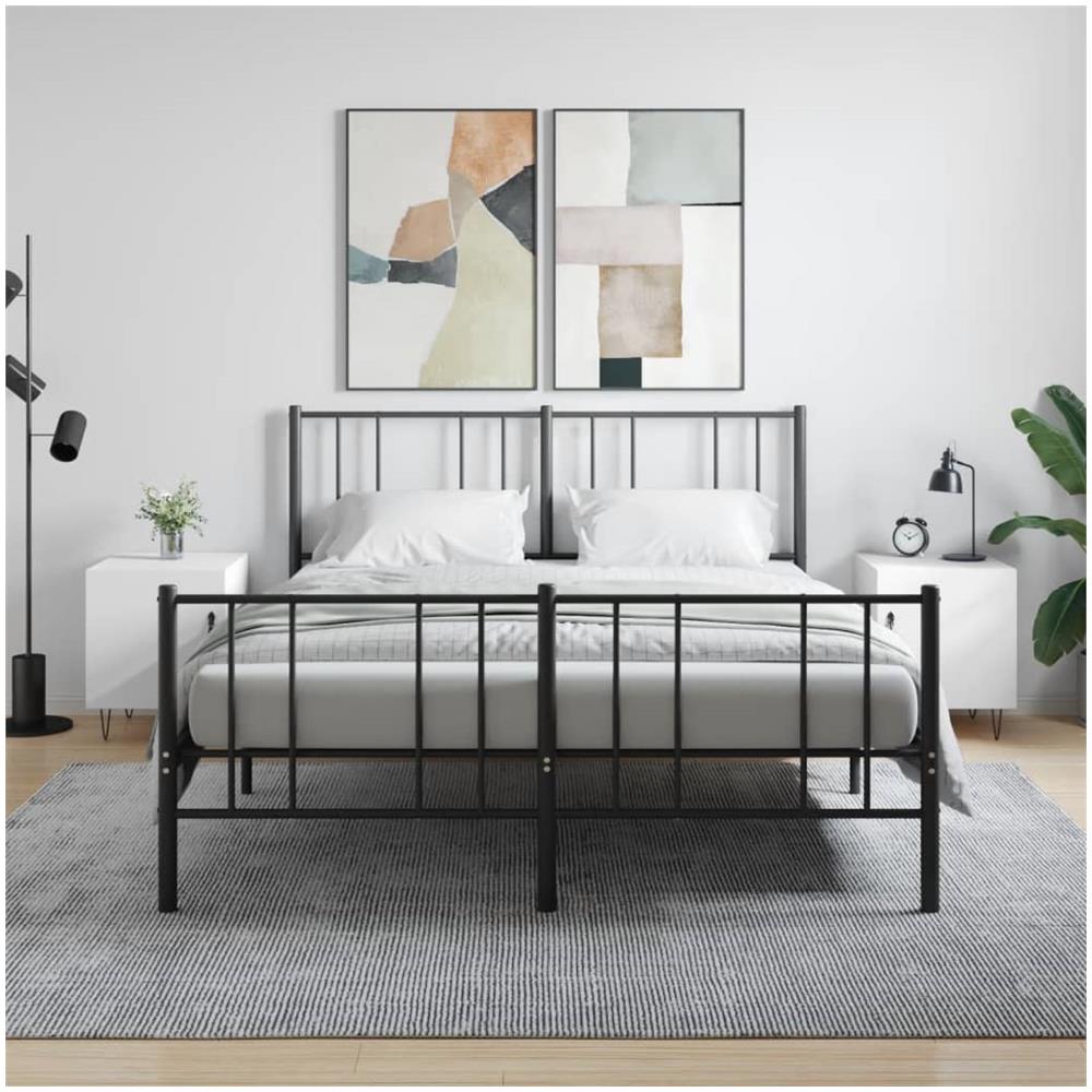 Comodini 2 Pz Bianchi 40x40x50 Cm In Legno Multistrato - Foto 1