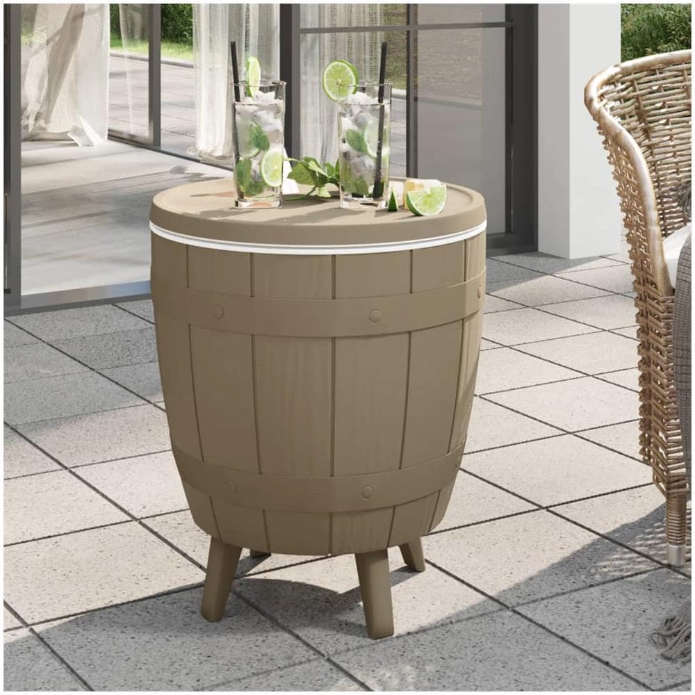 Tavolo Frigo 3 In 1 Polipropilene Marrone Chiaro - Foto 3