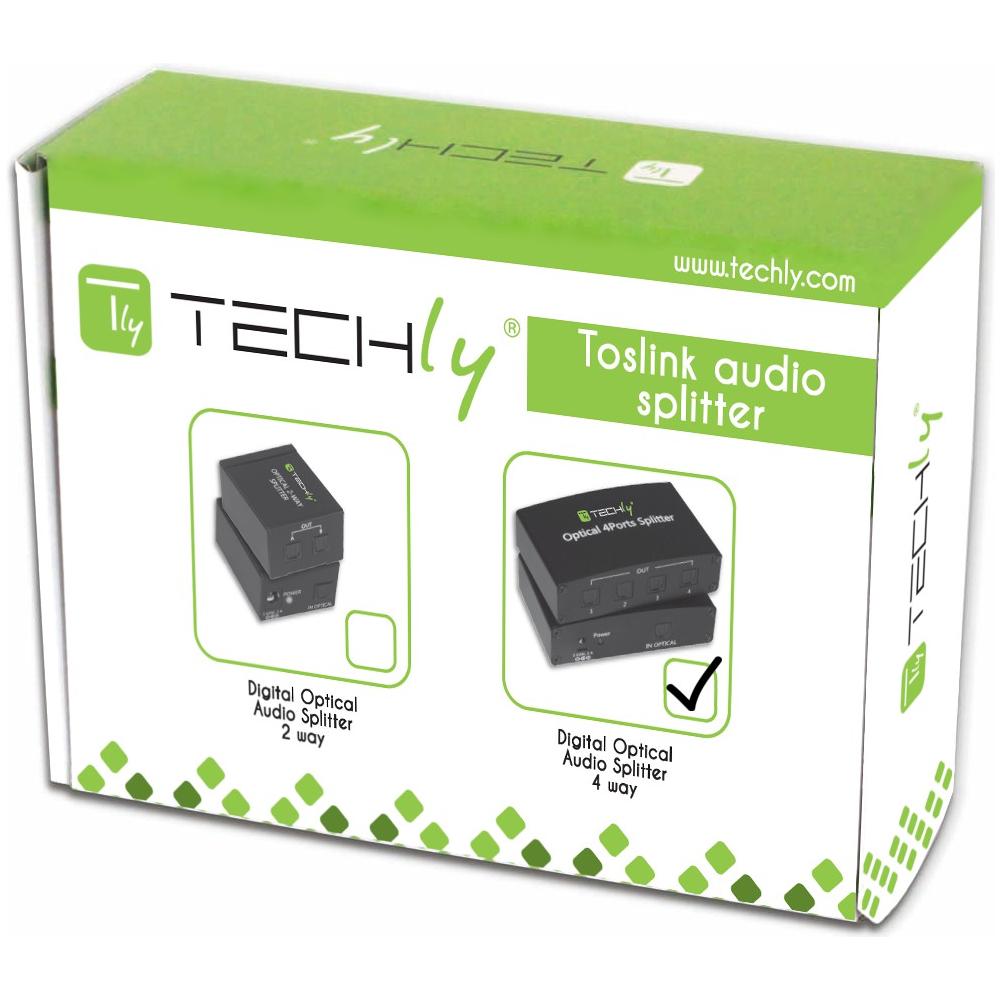 IDATA TOS-SP4 - Splitter Audio Digitale Toslink 4 Porte - Foto 2