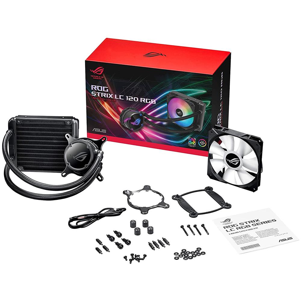 Dissipatore CPU a Liquido ROG Strix LC 120 RGB per Socket Intel LGA 1150/LGA 1151/LGA 1155/LGA 1156/LGA 1366/LGA 2011/LGA 2011-v3/LGA 2066 e Socket AMD AM4/TR4 - Foto 7