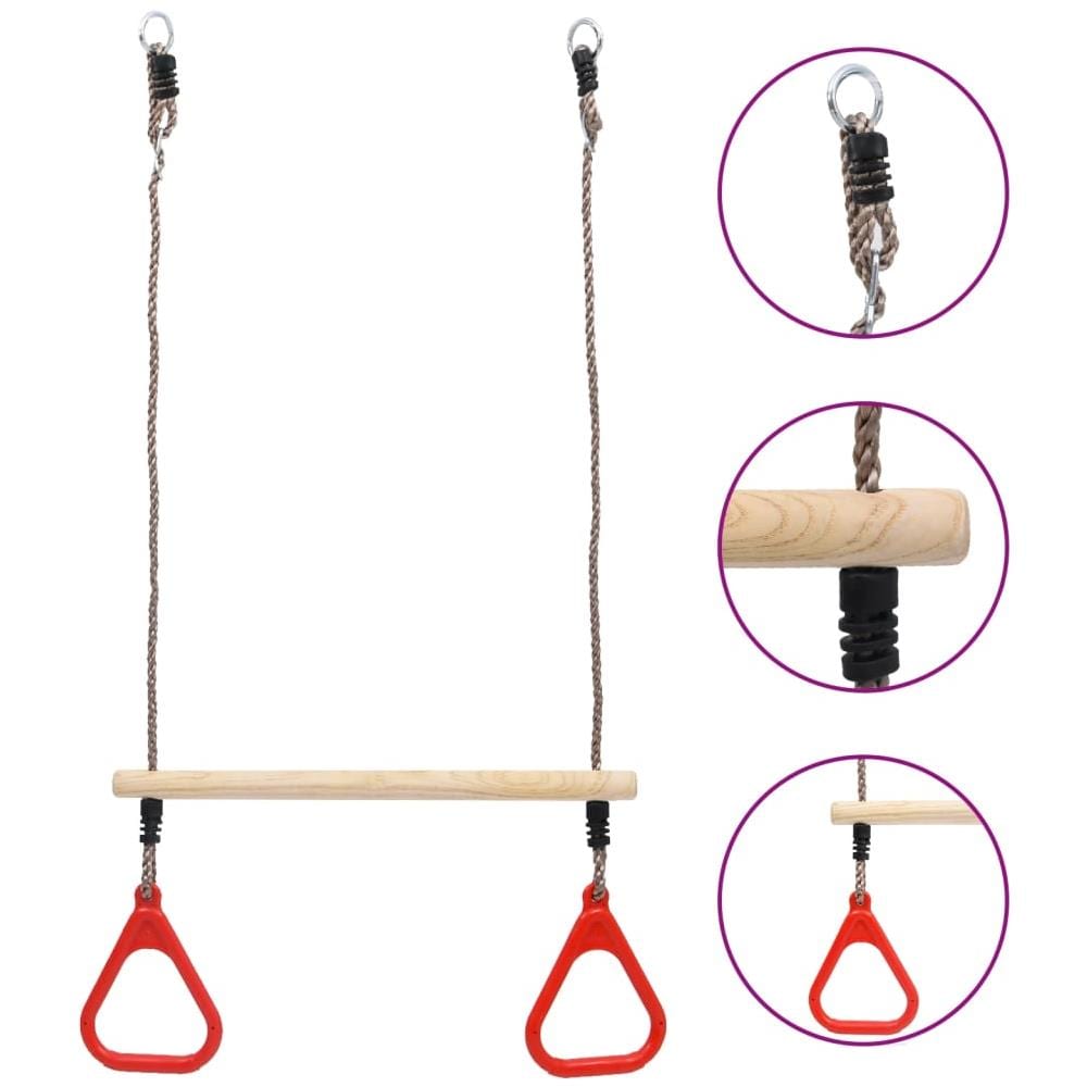 Barra Oscillante a Trapezio con Anelli - Foto 1