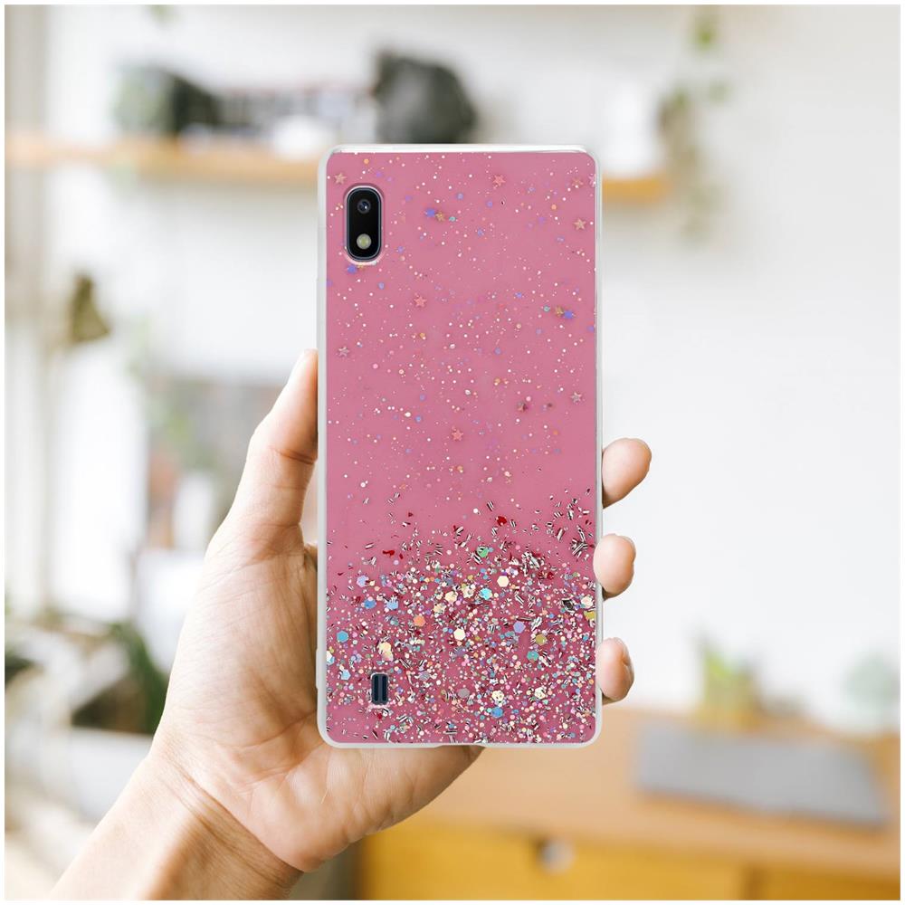 Custodia Compatibile Con Samsung Galaxy A10 / M10 In Rosa Con Glitter - Coperchio Protettivo In Silicone Tpu Flessibile Con Glitter Scintillanti - Foto 8