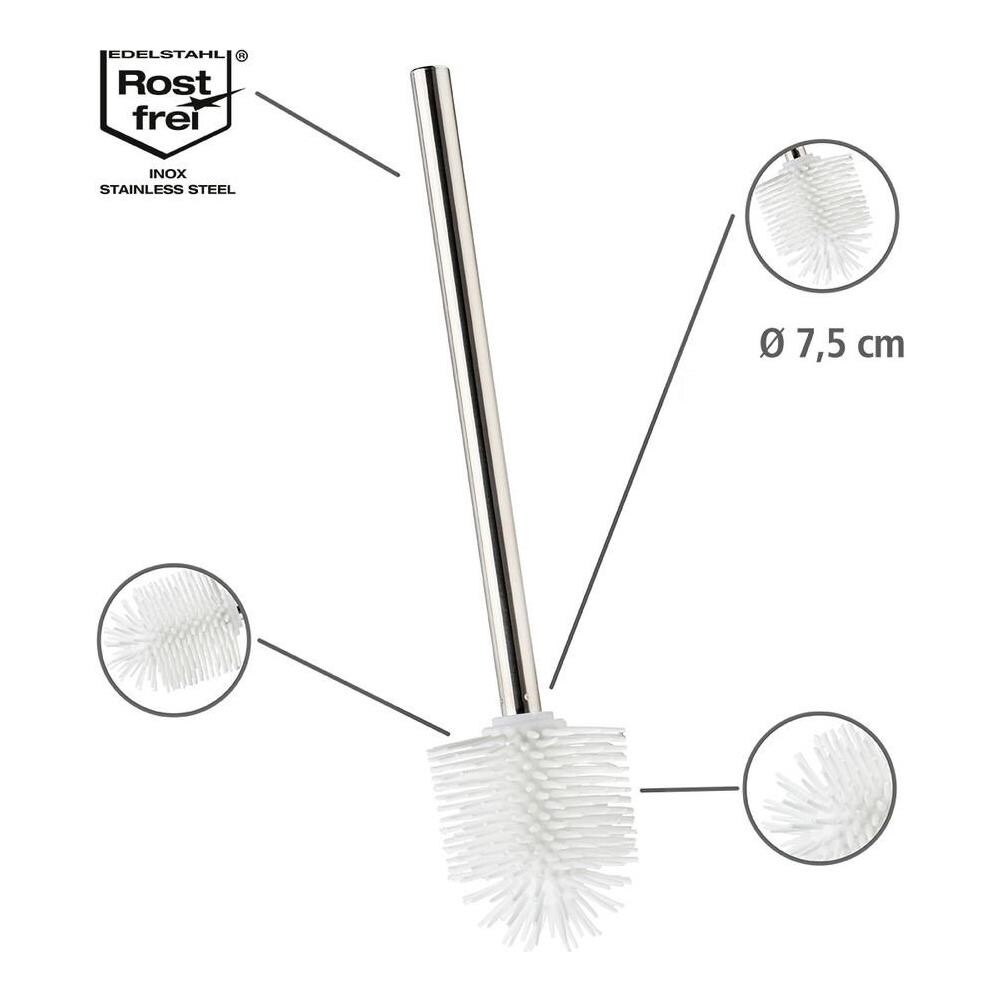 Spazzola In Silicone Rimovibile 7,5 Cm, Colore Bianco, - Foto 4