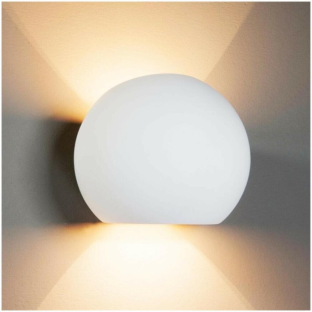 Applique In Gesso Lampada Moderna Da Parete A Doppia Emissione Luce Led G9 E07 - Foto 1