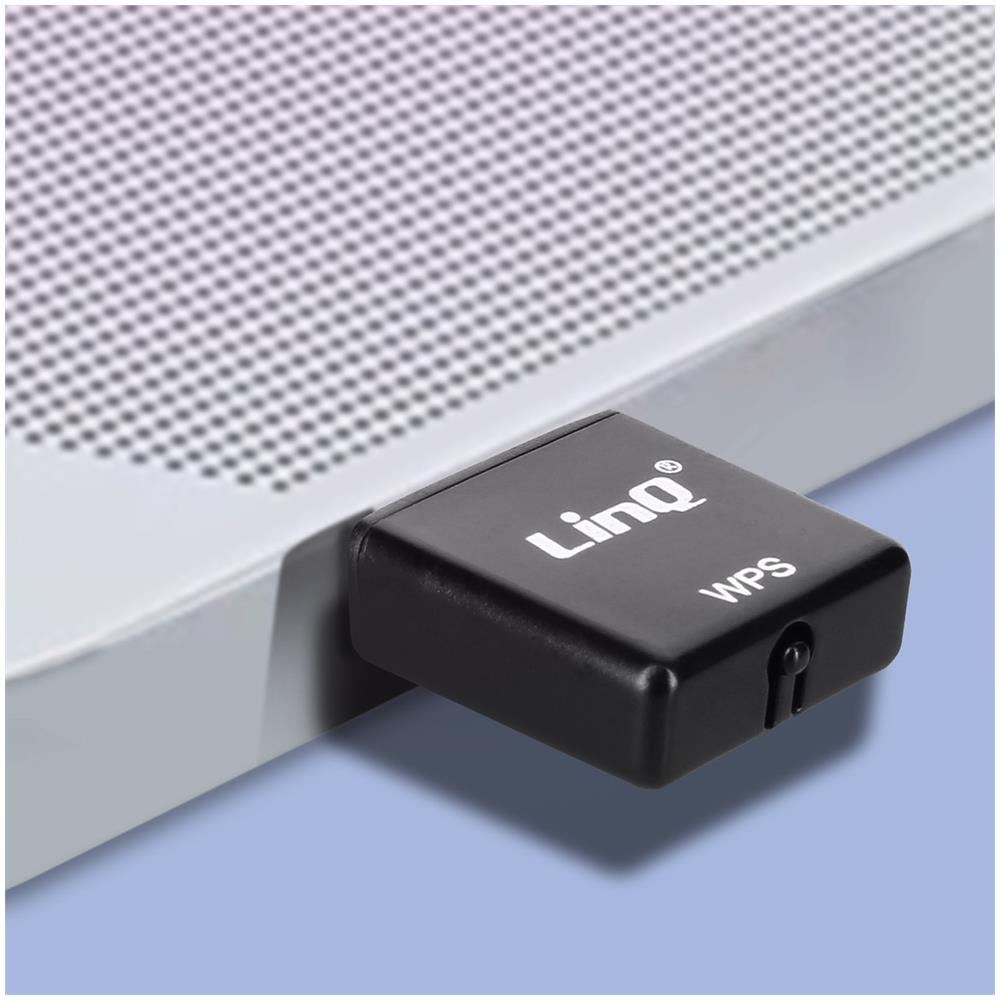 Chiave Usb Wi-fi 300 Mbps Adattatore Di Rete Ultra-compatto Nero Linq - Foto 2