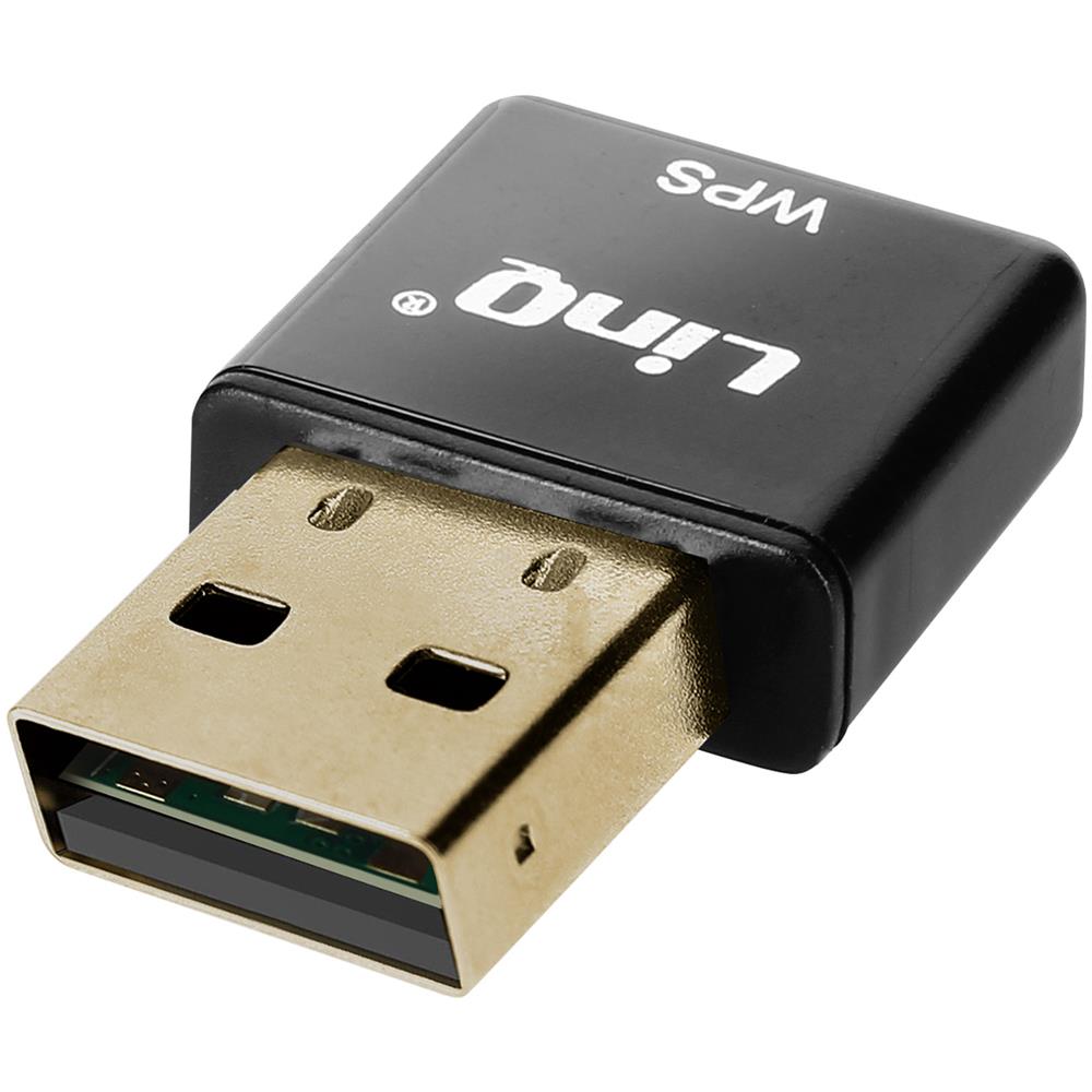 Chiave Usb Wi-fi 300 Mbps Adattatore Di Rete Ultra-compatto Nero Linq - Foto 1