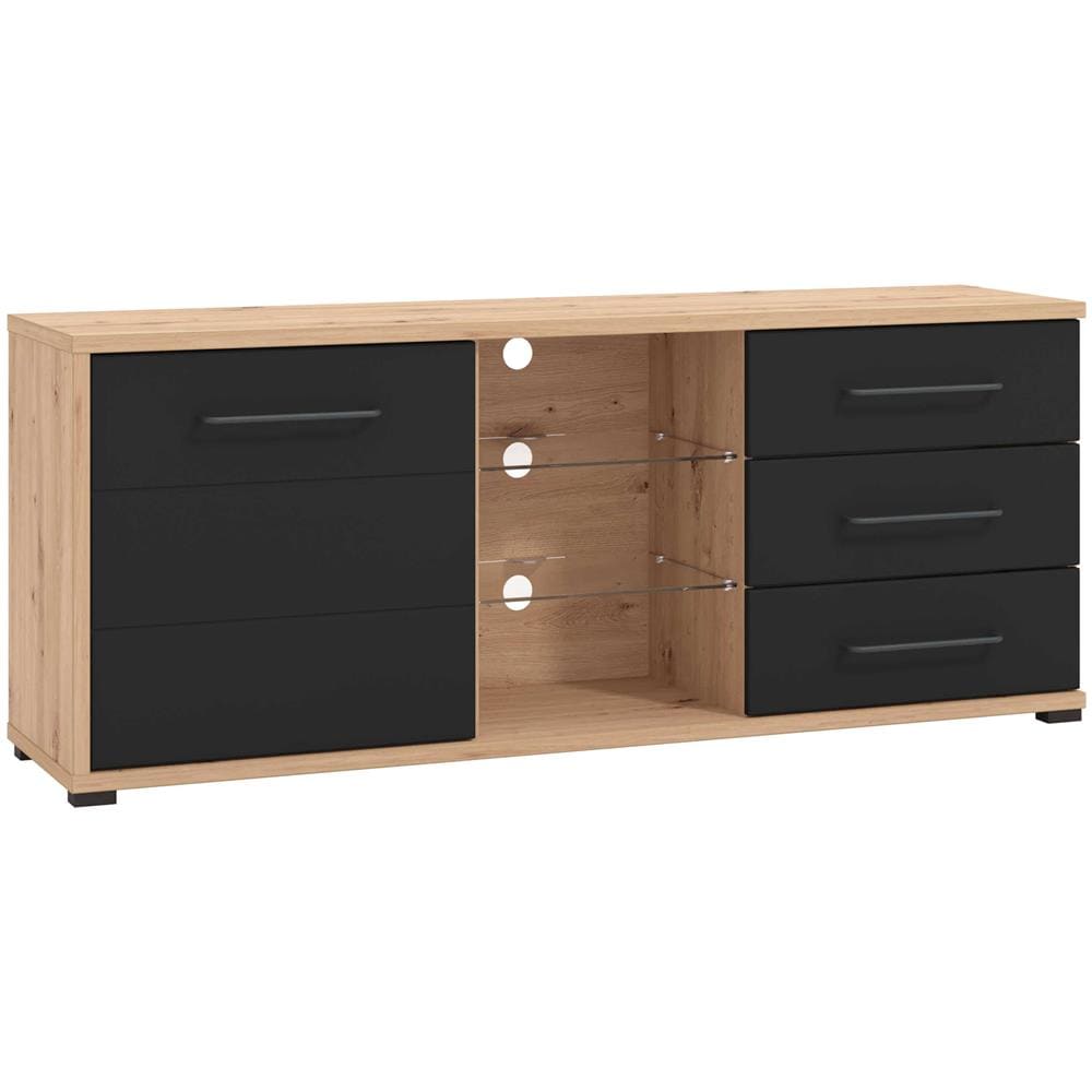 Ellie - Porta Tv Un Anta Tre Cassetti Moderno Minimal In Legno - Foto 1