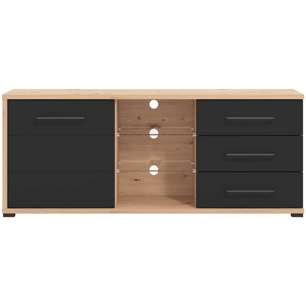 Ellie - Porta Tv Un Anta Tre Cassetti Moderno Minimal In Legno - Foto 4