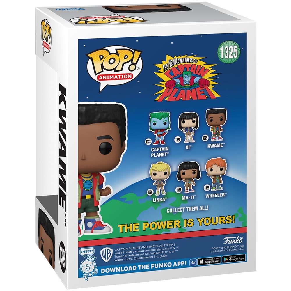 Captain Planet And The Planeteers Pop! Animation Figure Kwame 9 Cm - Foto 2