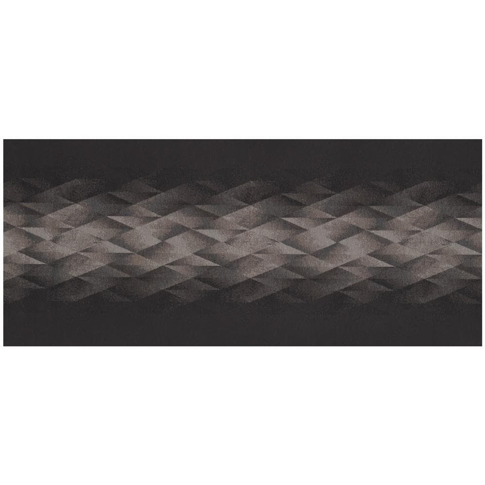Tappeto Passatoia Tessuto Jacquard Linea Emozioni Disegno Diamante Nero 57x230 Nero - Foto 1