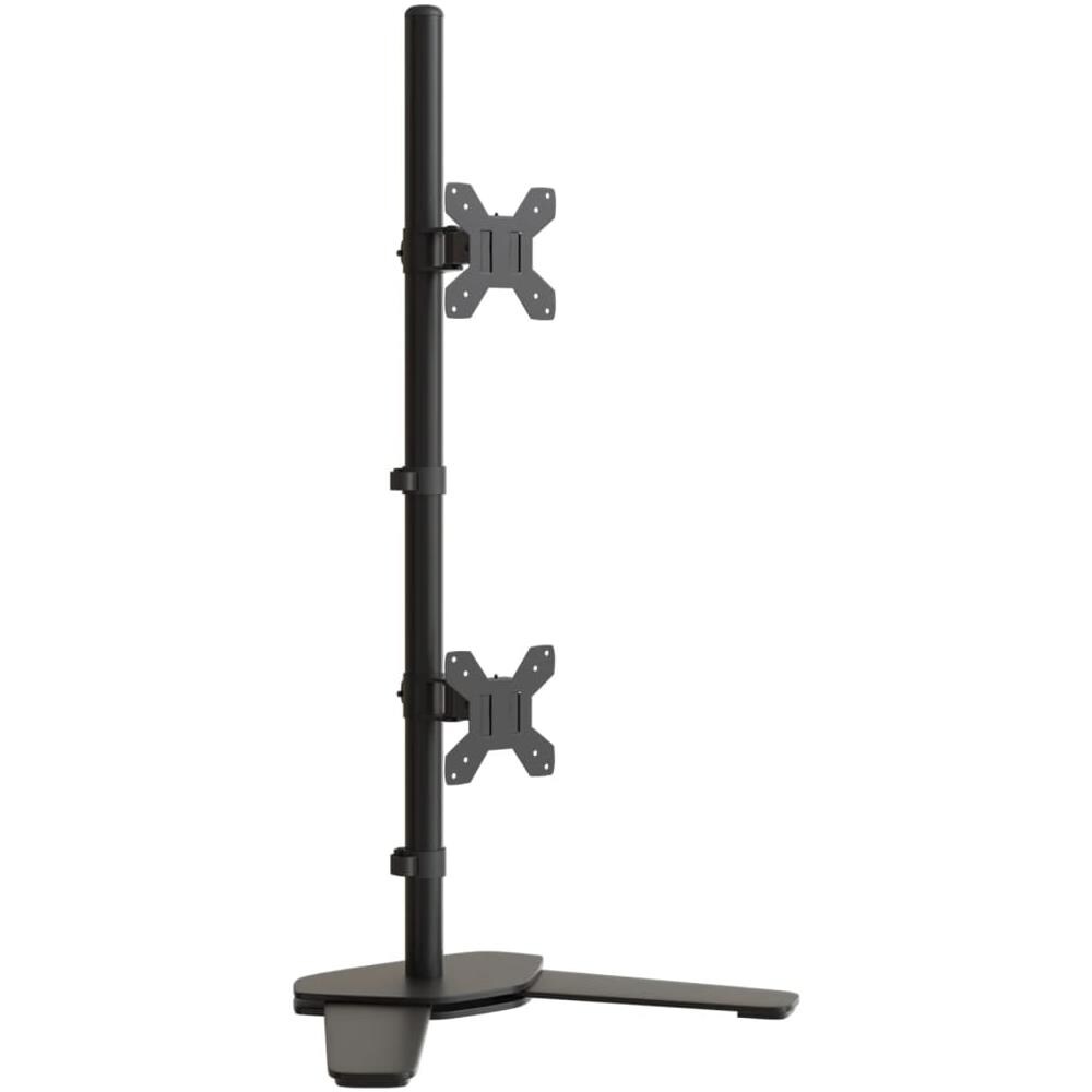 Supporto Per Monitor Doppio In Acciaio Nero Vesa 75/100 Mm - Foto 1