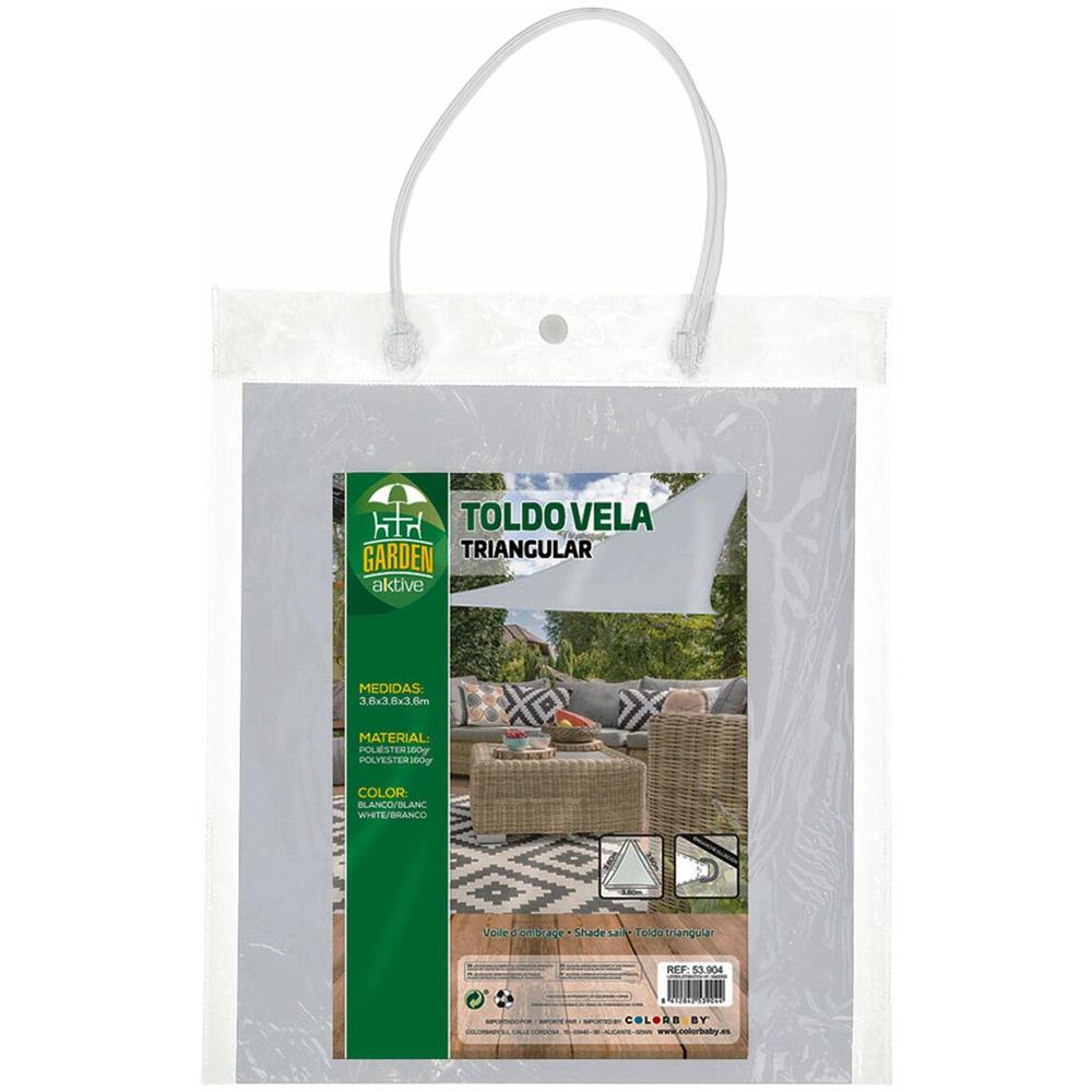 Tenda Aktive Triangolare 360 X 0,5 X 360 Cm Poliestere (6 Unità) - Foto 4