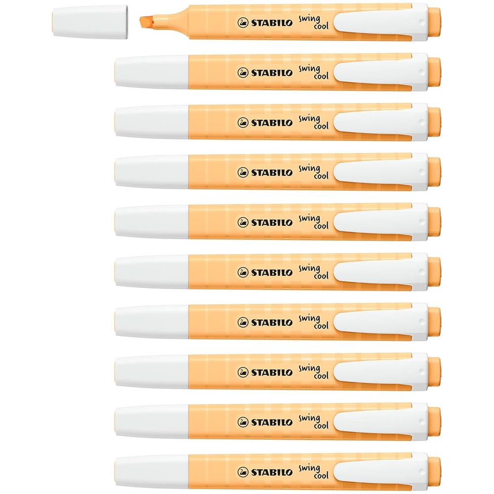 swing cool Pastel - Evidenziatore - Confezione da 10 - Arancione Papaya - Foto 1