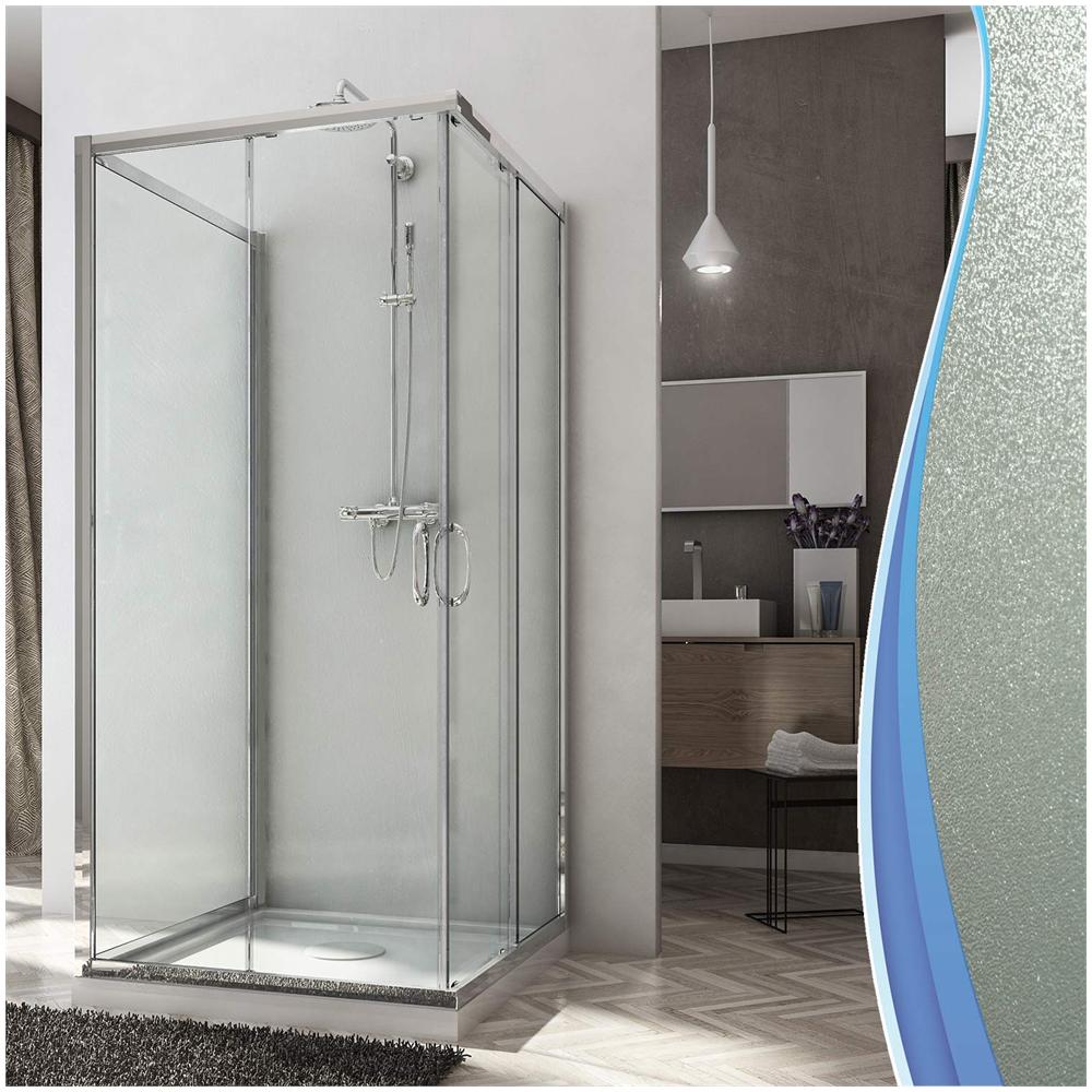 Box Doccia 3 lati 70x100x70 CM H185 stampato C mod Junior Trio