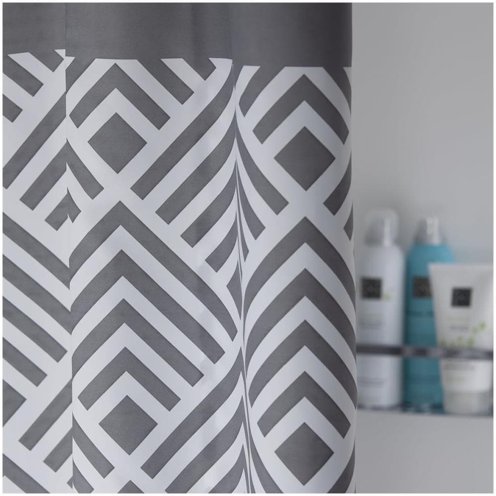 Tenda Per Doccia Angoli 180 Cm Grigia 233561312 - Foto 7