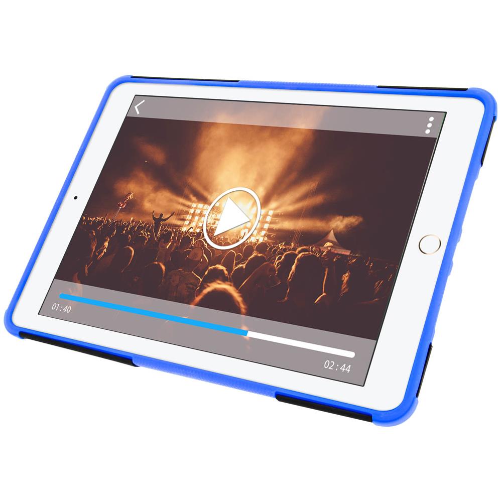 Cover Per Apple Ipad 9.7 (2017) - Protezione Antishock Doppio Strato Blu - Foto 2