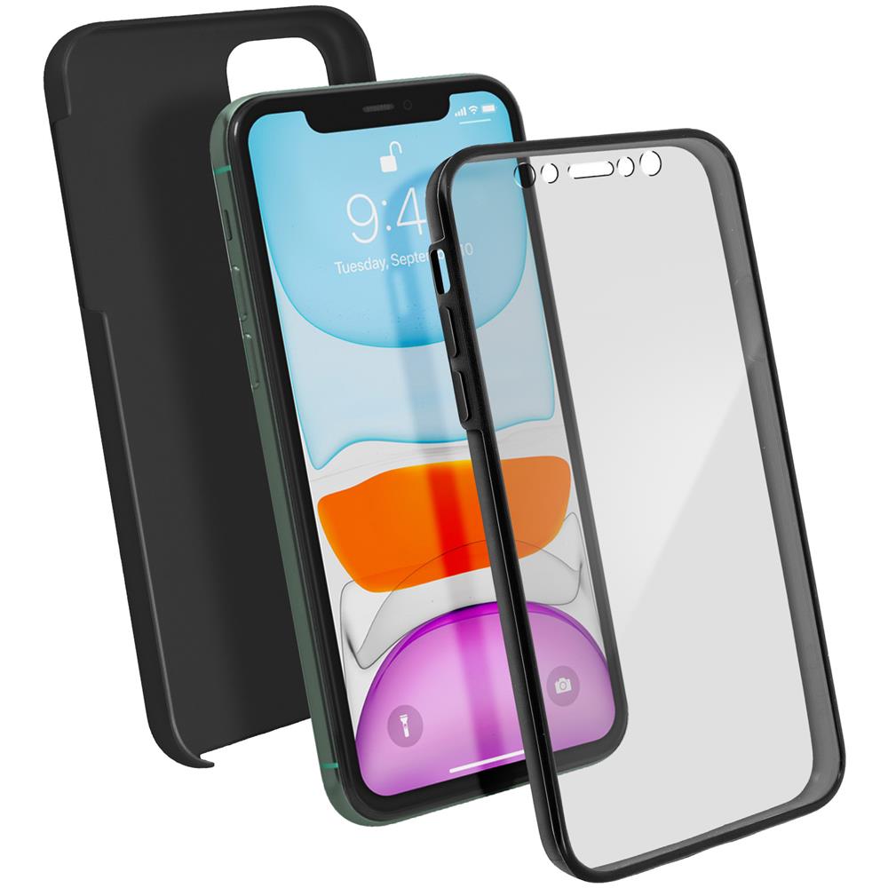 Cover Apple Iphone 11 Silicone Fronte Retro Nero - Foto 1