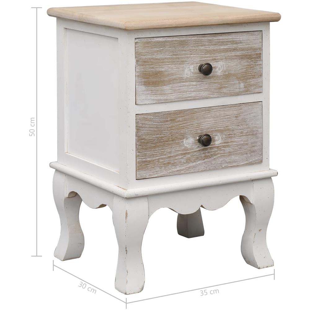 Comodini 2 Pz 35x30x50 Cm In Legno Di Paulownia - Foto 13