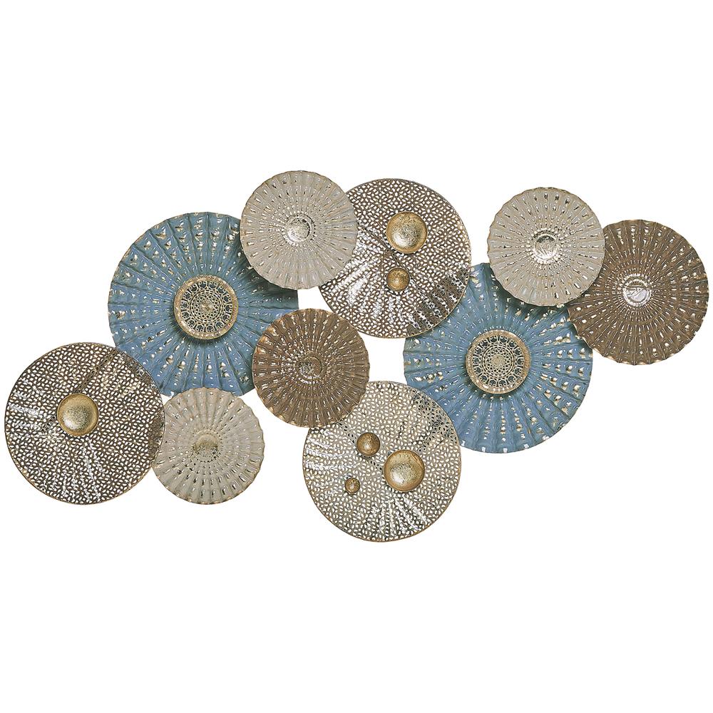 Decorazione Da Muro Blu E Beige Hassium - Foto 1