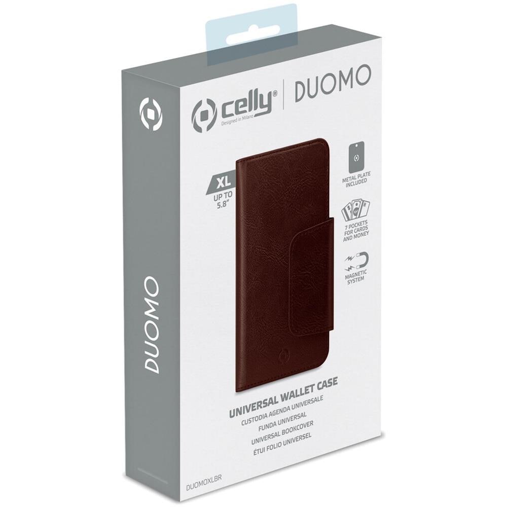Duomo Custodia Per Cellulare 14,7 Cm (5.8'') Custodia A Borsellino Marrone - Foto 2