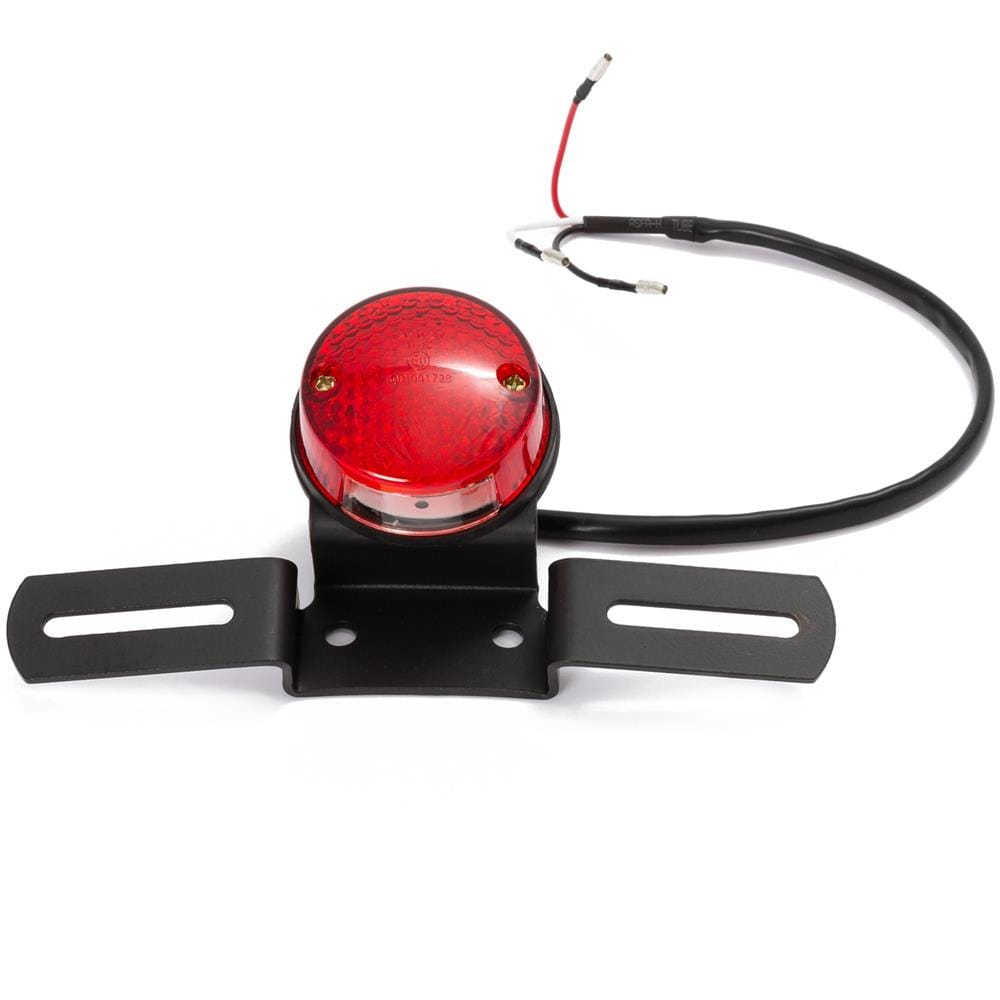 Fanale Faro Rosso Posteriore Moto Scooter Led Portatarga Universale Nero 12v - Foto 1