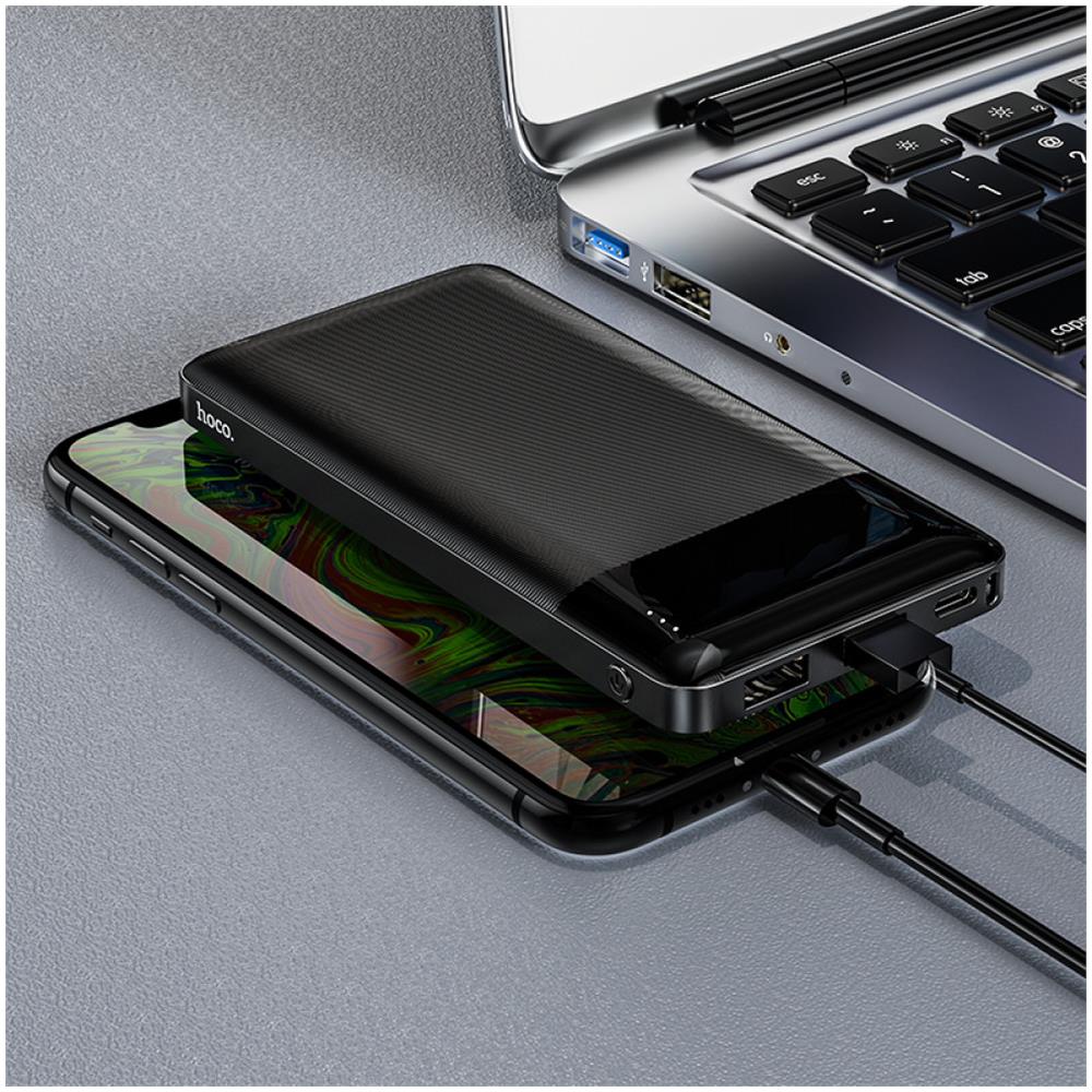 Power Bank 10000mah 2xusb 2a 2 Input Con Indicatore Led - Black - Foto 2