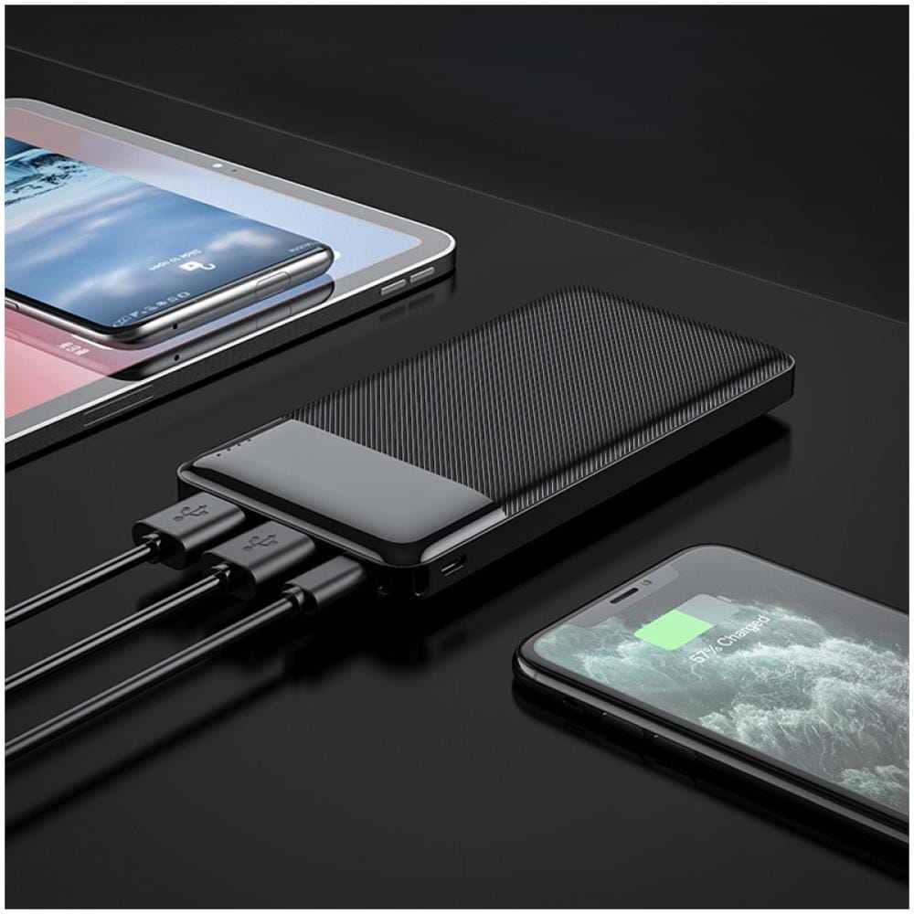 Power Bank 10000mah 2xusb 2a 2 Input Con Indicatore Led - Black - Foto 6