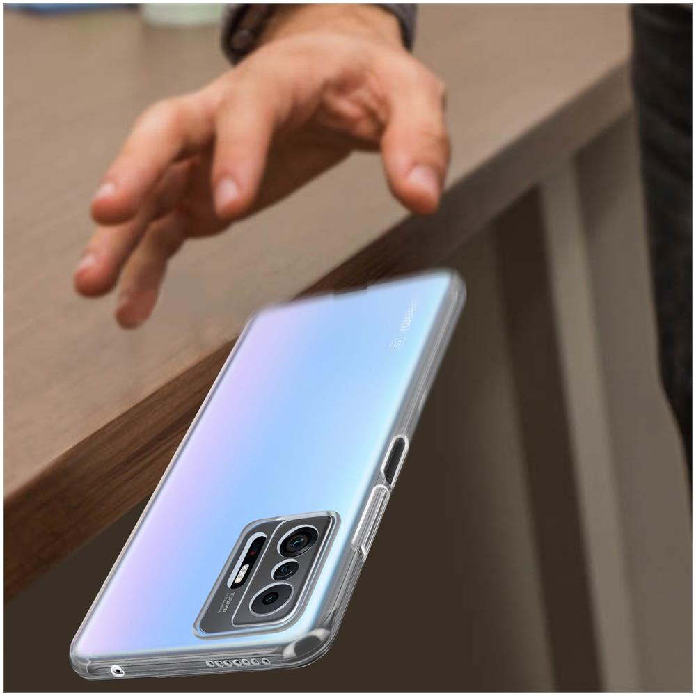 Cover Xiaomi 11t E 11t Pro Silicone Flessibile Extra-sottile Trasparente - Foto 2