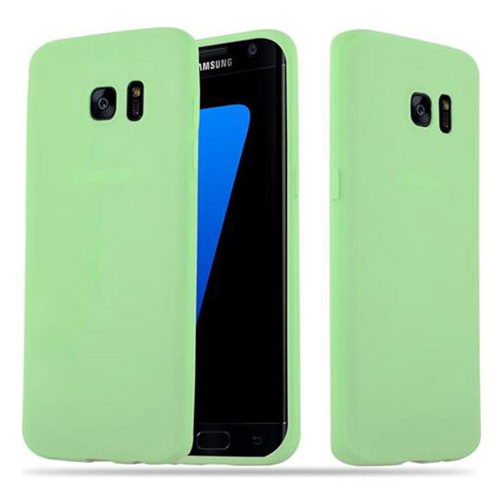 Custodia Compatibile Con Samsung Galaxy S7 Edge In Candy Pastello Verde - Coperchio Protettivo In Silicone Tpu Flessibile - Foto 1