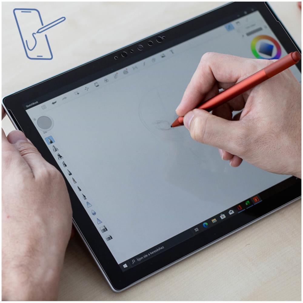 Pellicola Microsoft Surface Pro 4, 5, 6 E 7 12.3 Resa Carta Da Disegno - Foto 5
