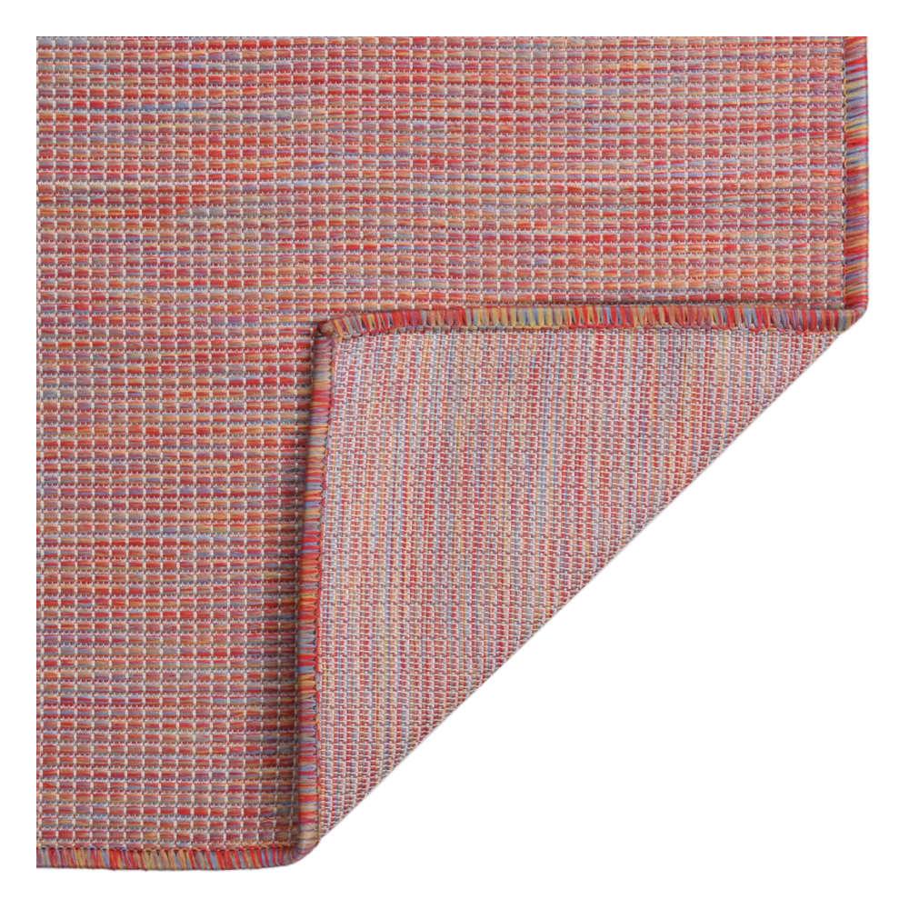Tappeto Da Esterni A Tessitura Piatta 160x230 Cm Rosso - Foto 2