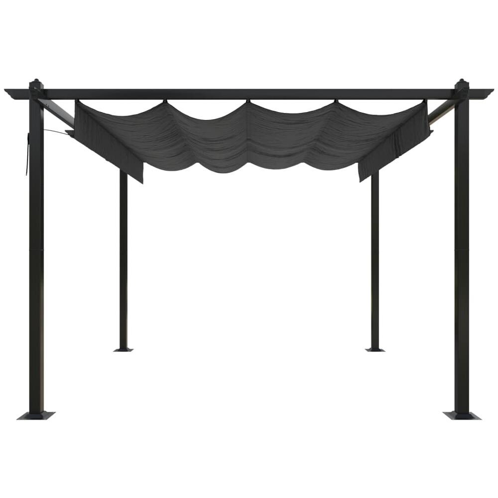 Pergola Da Giardino Con Tetto Retrattile 3x3 M Antracite - Foto 3