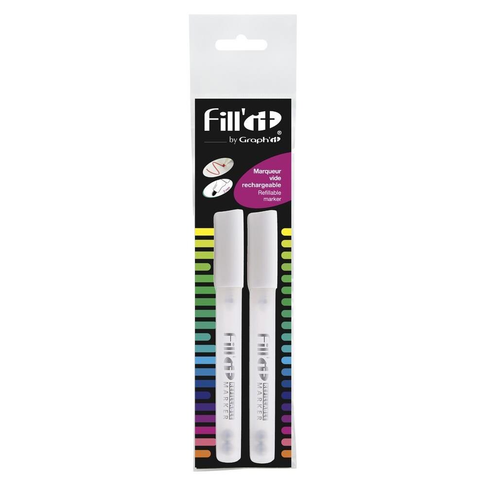 Assortimento Di 2 Pennarelli Fill'it Vuoti A Punta Fine - 4,5 Mm - Foto 1