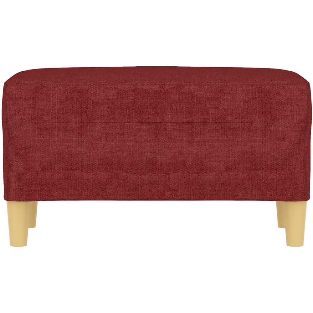 Panca Rosso Vino 70x35x41 Cm In Tessuto - Foto 3