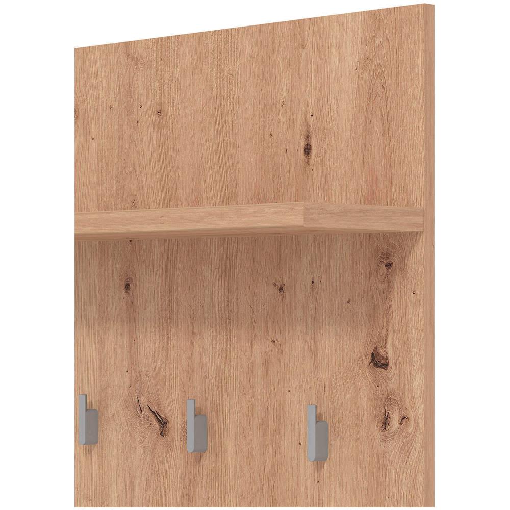 Mobile Ingresso Appendiabiti Moderno Con Mensola Di Design Moderno Industrial Cm 67,2 X 19,6 X 1370 H - Foto 2