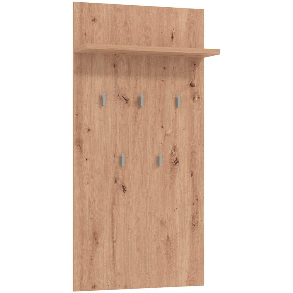 Mobile Ingresso Appendiabiti Moderno Con Mensola Di Design Moderno Industrial Cm 67,2 X 19,6 X 1370 H - Foto 1