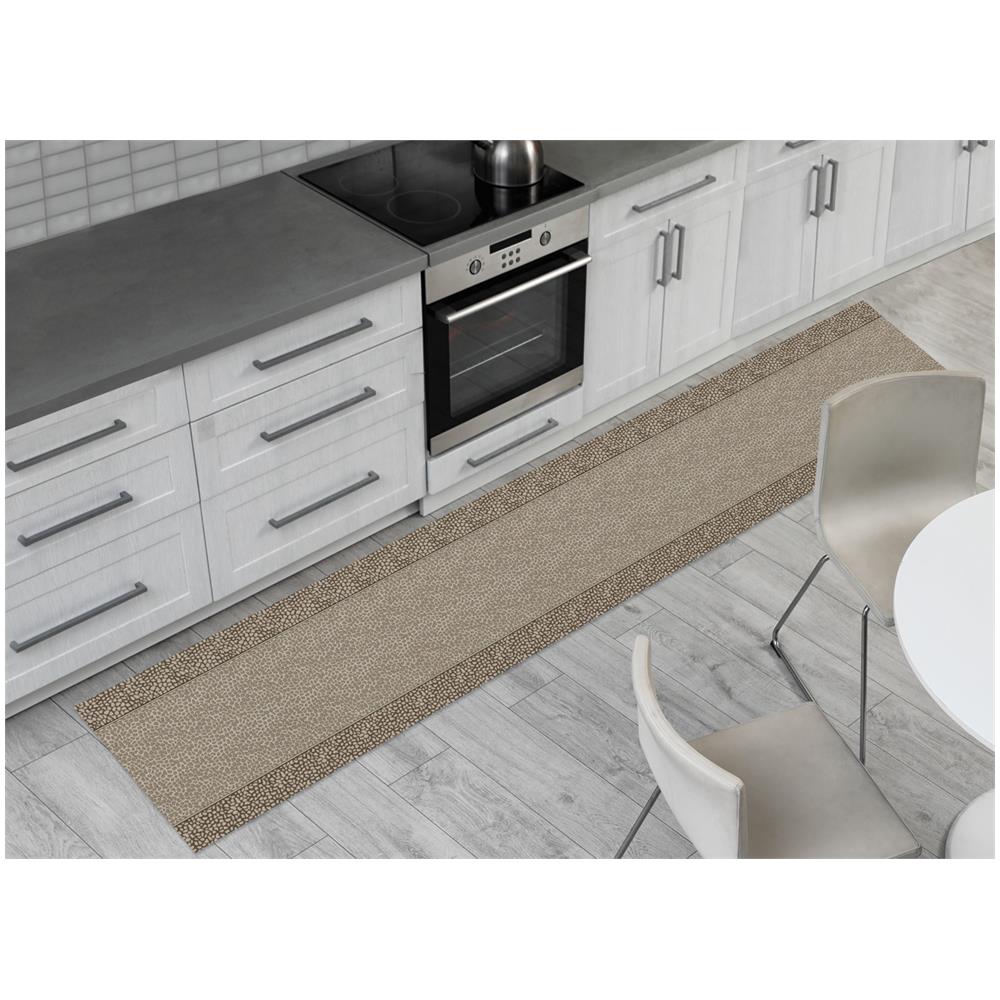Tappeto Passatoia Cucina Antiscivolo Sottolavello Digitale Fantasie Varie 50x230 Bourbon Beige - Foto 1