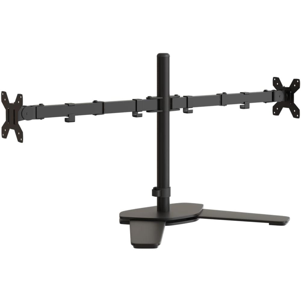 Supporto Per Monitor Doppio In Acciaio Nero Vesa 75/100 Mm - Foto 1