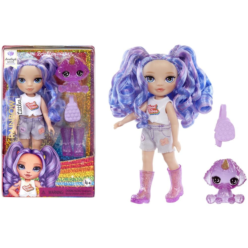 Rainbow High Littles Dolls- Amethyst (Purple) - Foto 1