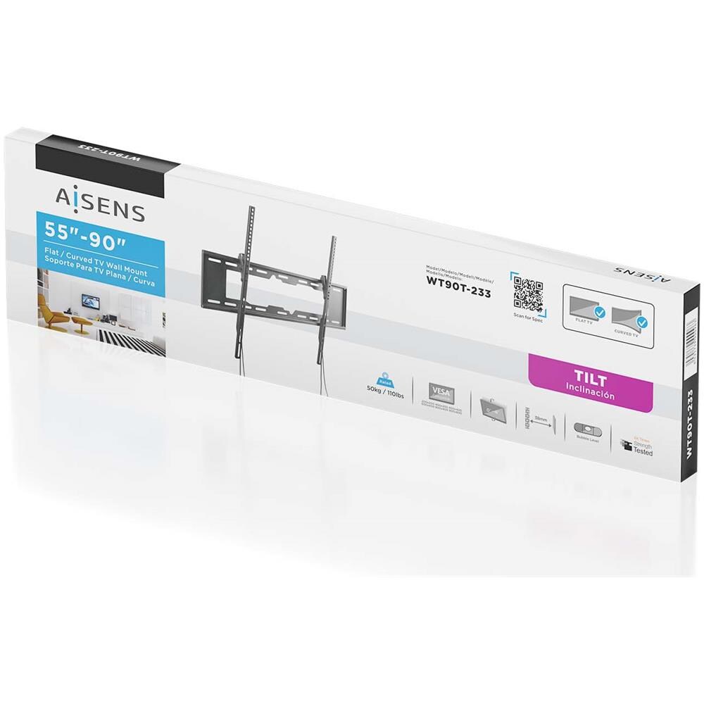 WT90T-233 Supporto TV a parete 2,29 m (90") Nero - Foto 6