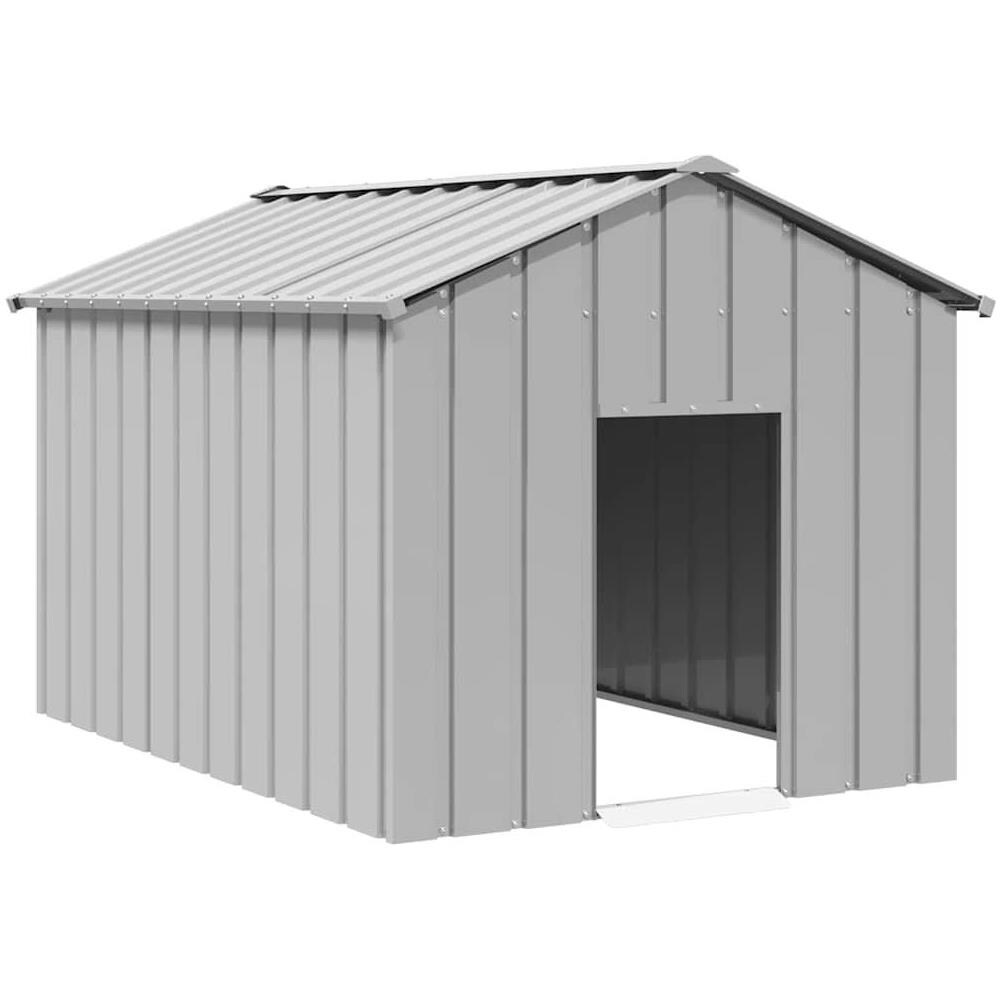 Casetta per Cani con Tetto 113x153x101 cm Acciaio Zincato - Foto 1