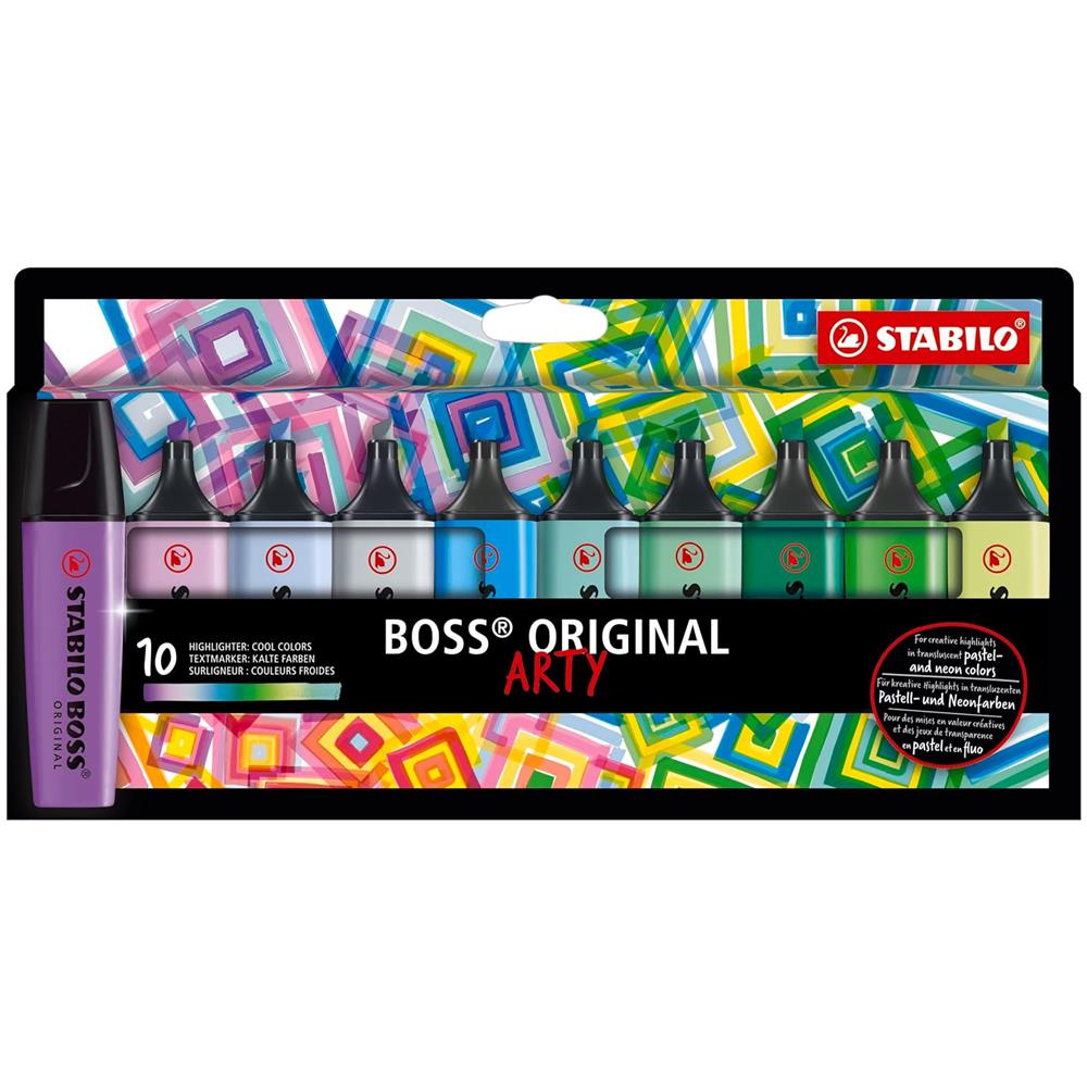 BOSS ORIGINAL - ARTY - Cool Colors - Evidenziatore - Astuccio da 10 - Colori assortiti - Foto 1