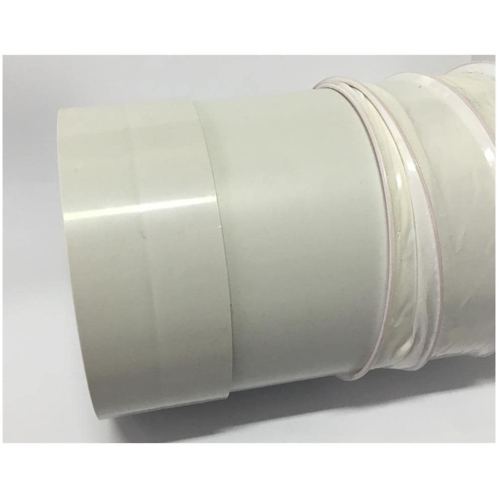 Tubo Cappa Flessibile Tondo Ø 125 Attacco Maschio / femmina Bianco La Ventilazione - Foto 3