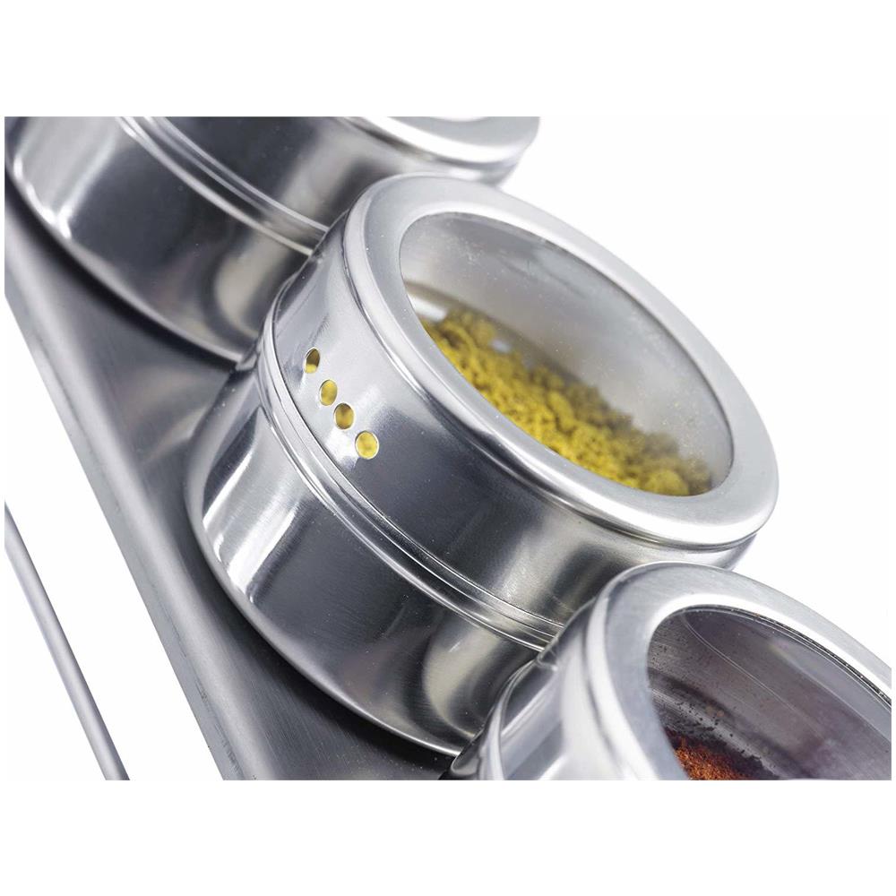 Set 4 Barattolini Portaspezie Con Barra Magnetica, L 27,5 Cm - Foto 4