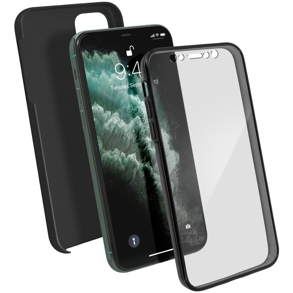 Cover Apple Iphone 11 Pro Max Silicone Fronte Retro Nero - Foto 1