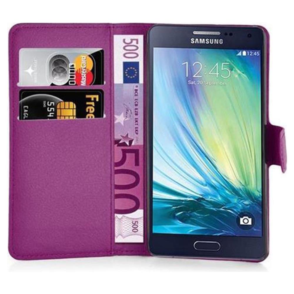 Custodia Compatibile Con Samsung Galaxy A3 2015 In Violetta Ametista - Coperchio Protettiva Con Chiusura Magnetica, Funzione Stand E Tasca Per Le Carte - Foto 6